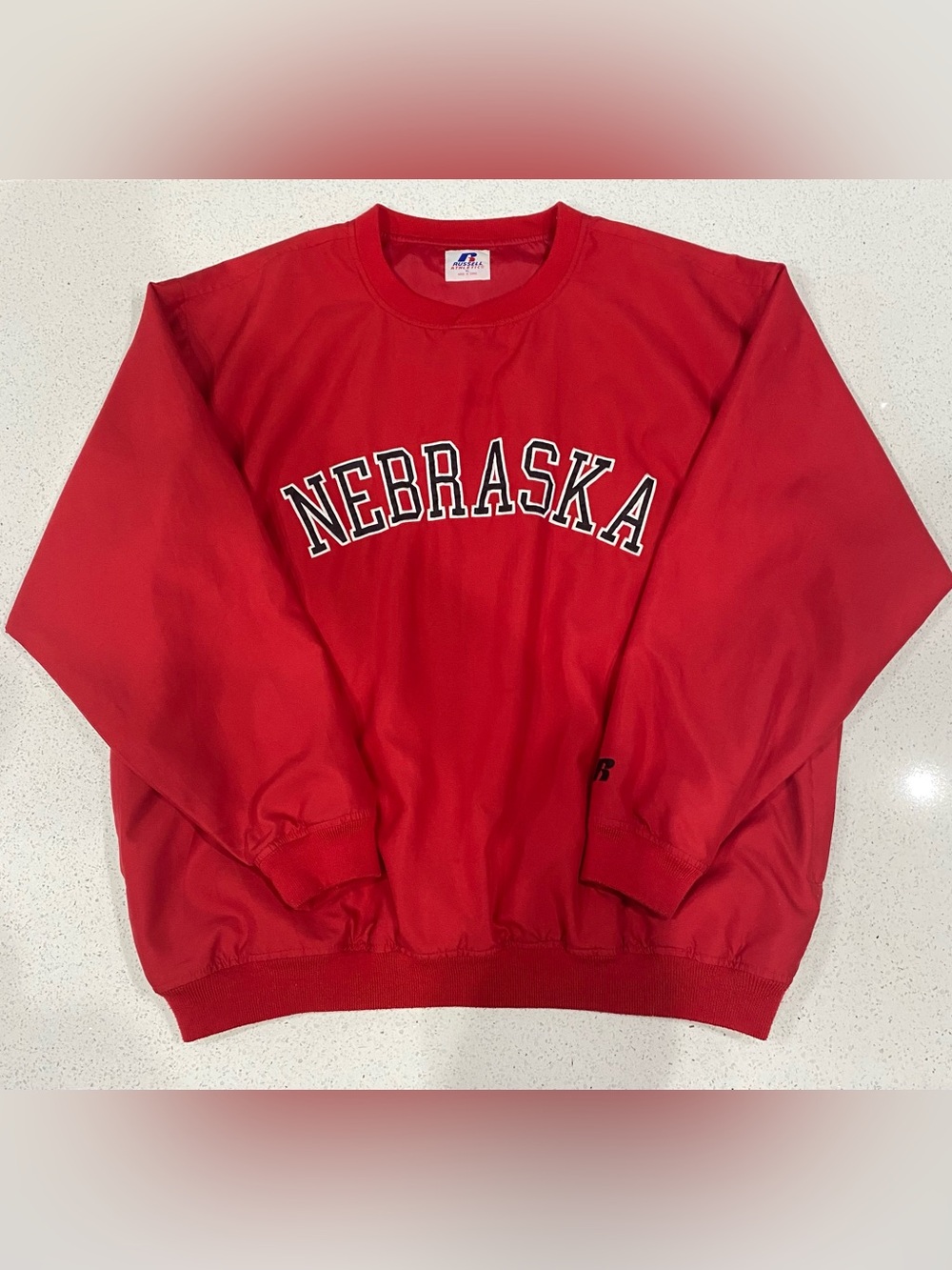 Russell Athletic Red Nebraska Crewneck Sweatshirt